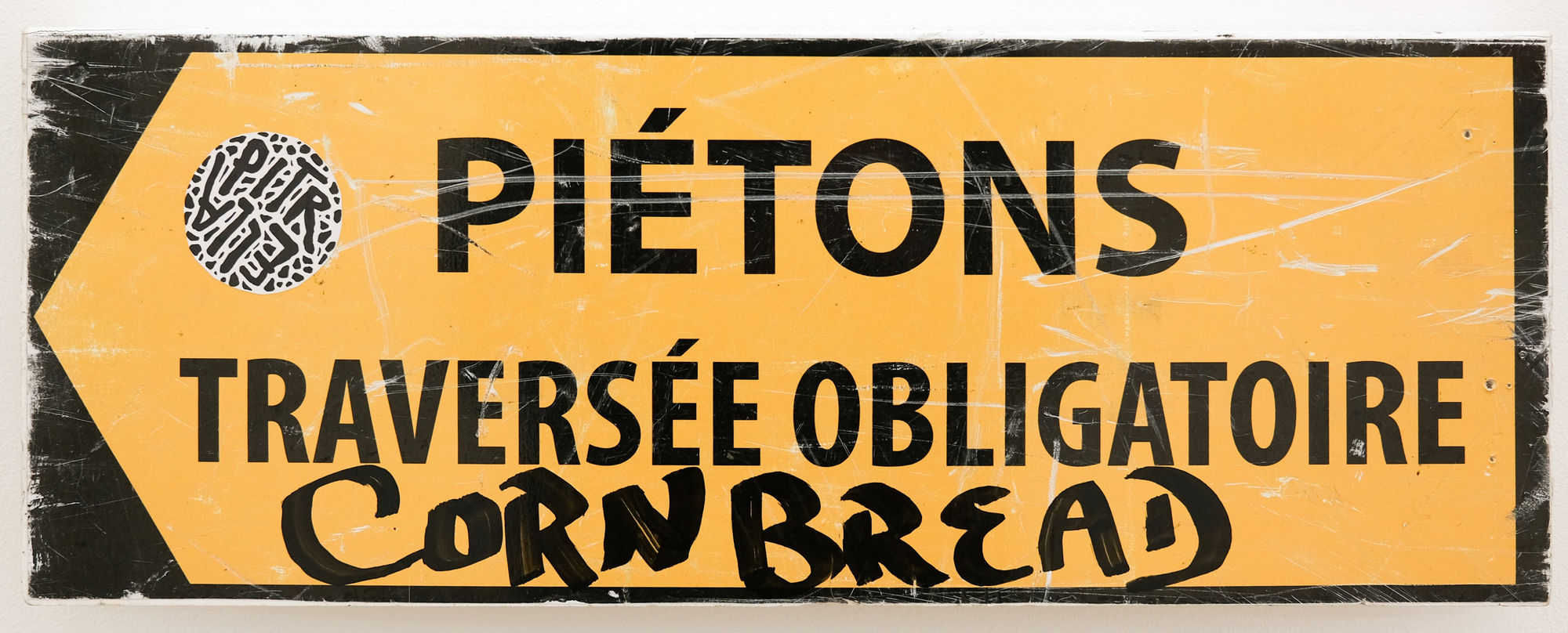 "Cornbread" 22.5 x 60 cm / 2025 acrylique sur panneau en plastique acrylic on plastic board prix / price : 600 euros