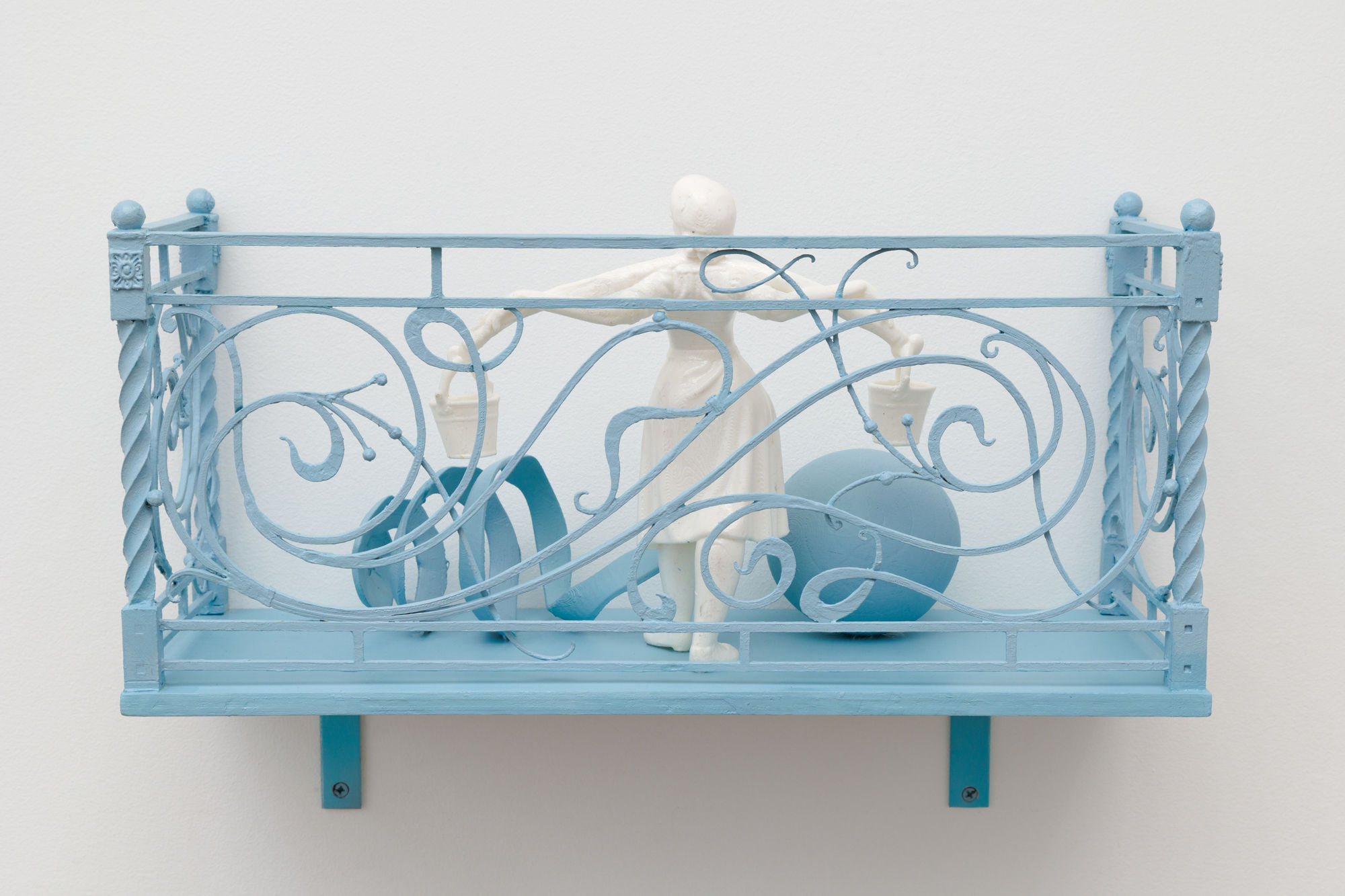 Sam Anderson 20th Century Ghost, 2023 plastic, wood, paint, sealant, resin, metal 20 1/2 x 9 1/2 x 8 in 52.1 x 24.1 x 20.3 cm