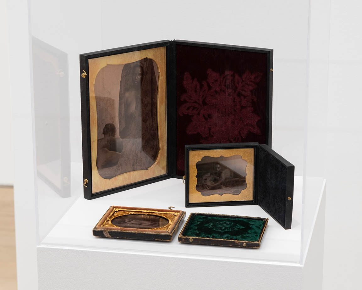 Mary Enoch Elizabeth Baxter aka Isis Tha Saviour Consecration to Mary, 2021 Giclee print on metallic paper in tintype frame Three at 2 x 3 inches (5.08 x 7.62 cm), Two at 5 x 7 inches (12.70 x 17.78 cm)