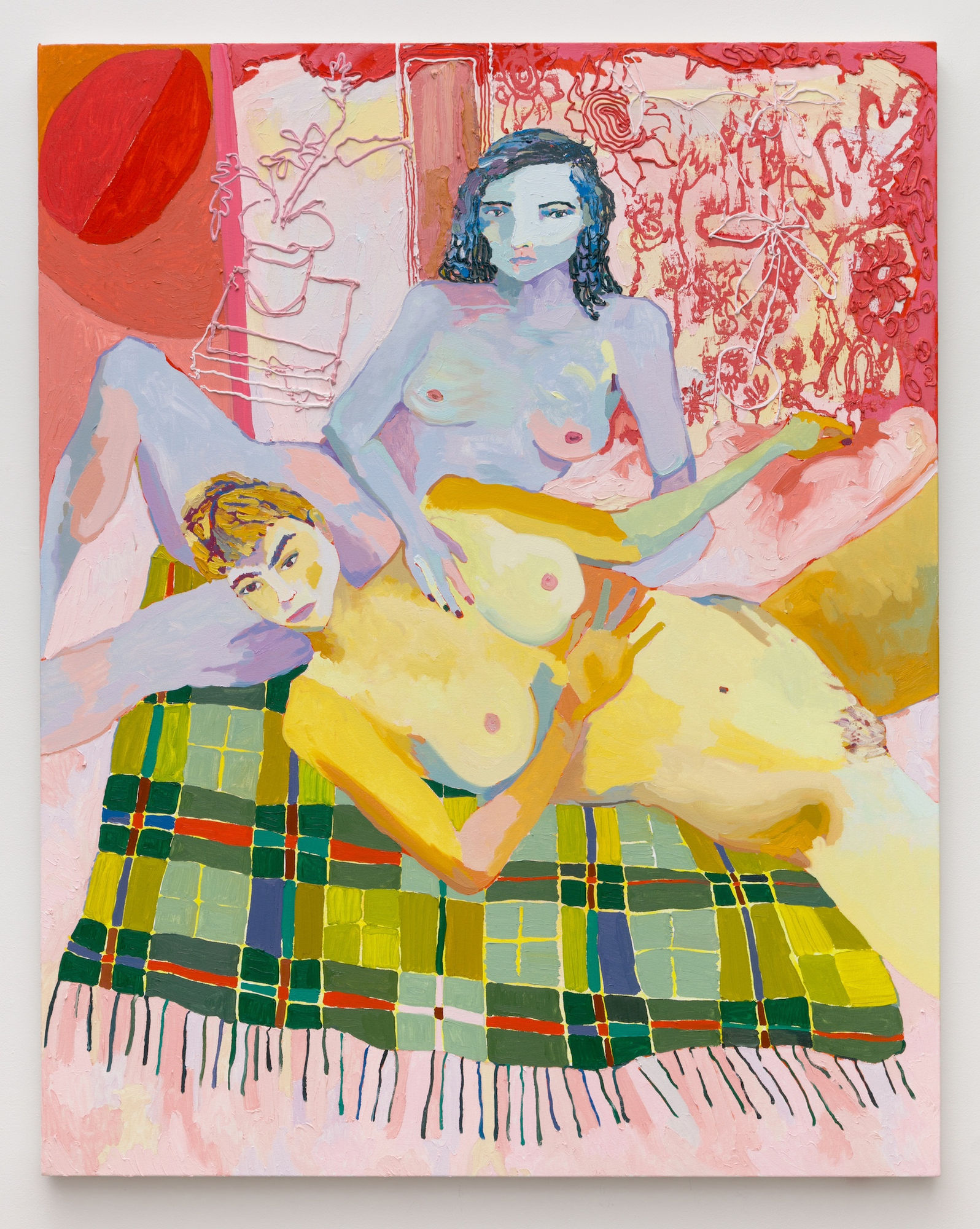 Alex Chaves Willa and Grace, 2016 Oil on canvas 59 x 48 in 149.9 x 121.9 cm