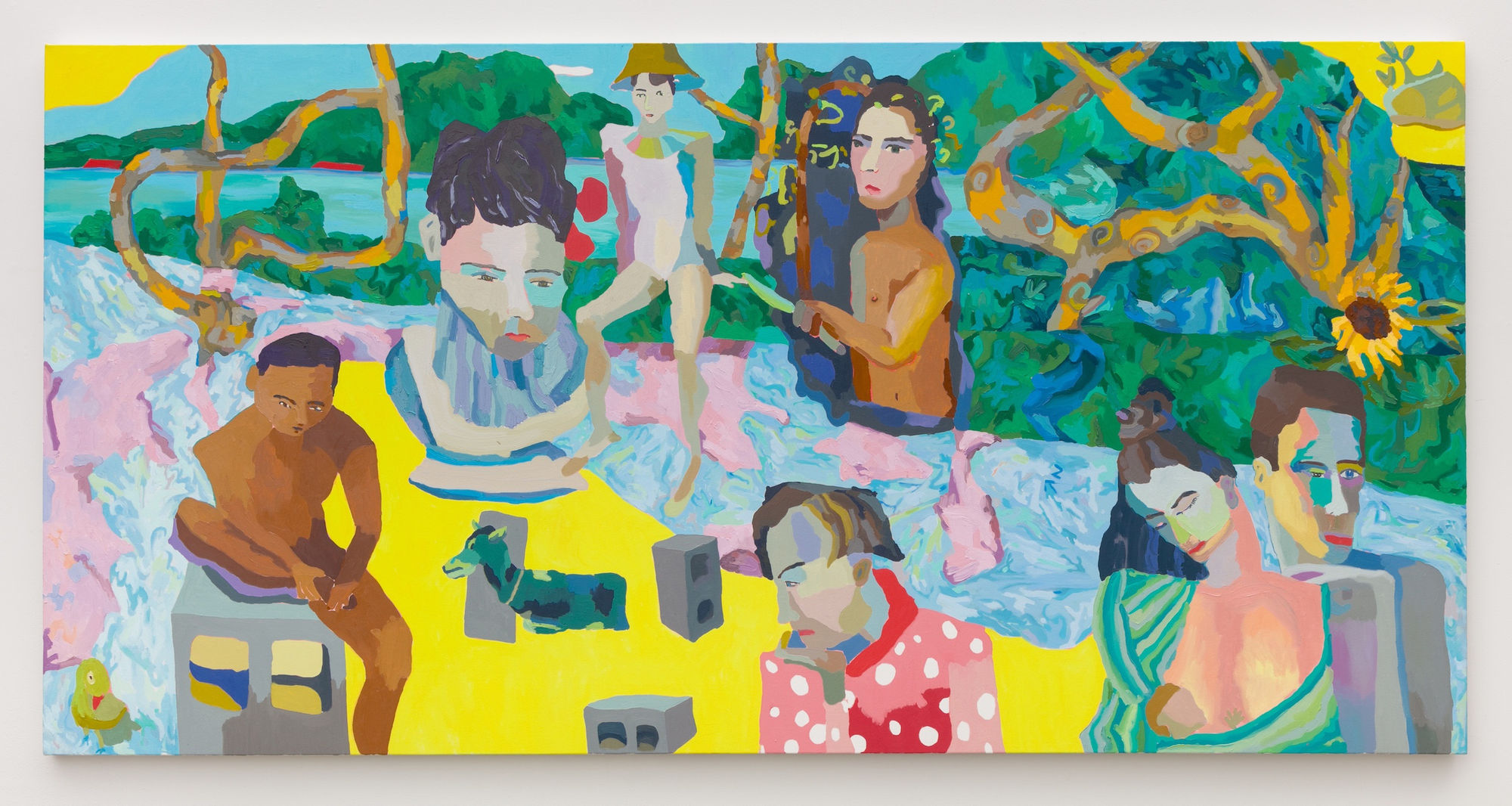 Alex Chaves The Rose Period, 2016 Oil on canvas 48 x 96 in 121.9 x 243.8 cm