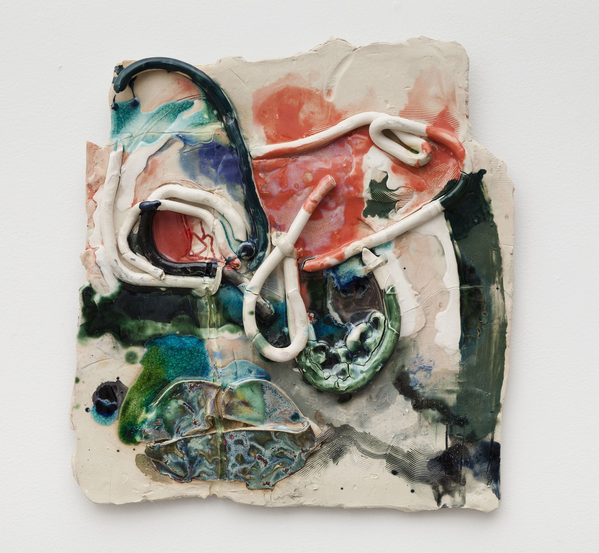 Jennie Jieun Lee Adagio, 2015 glazed stoneware, glass 20 x 19 x 3 inches