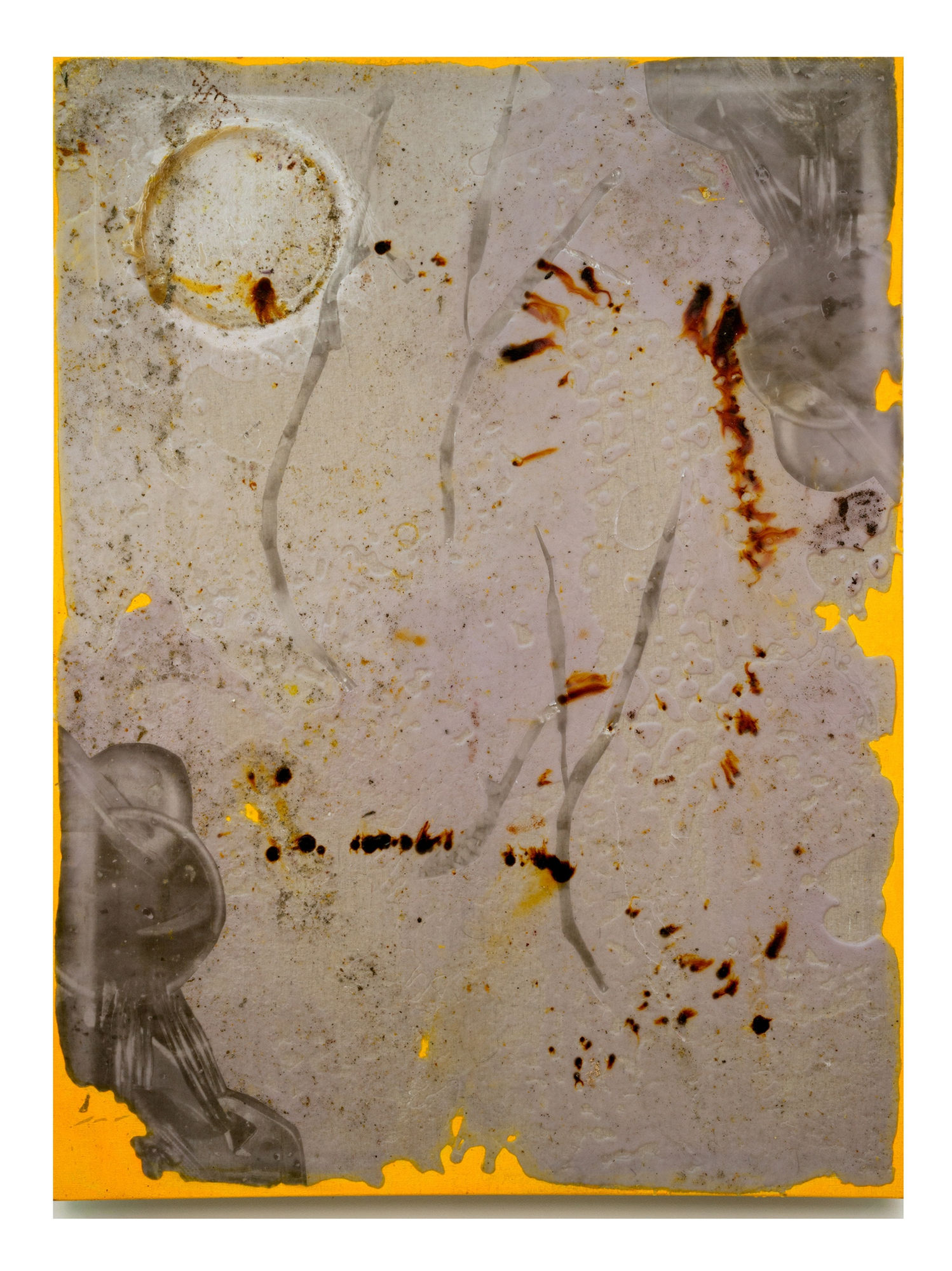 JPW3 OP with Charms, 2015 Wax and mixed media on canvas 48 x 36 in 121.9 x 91.4 cm