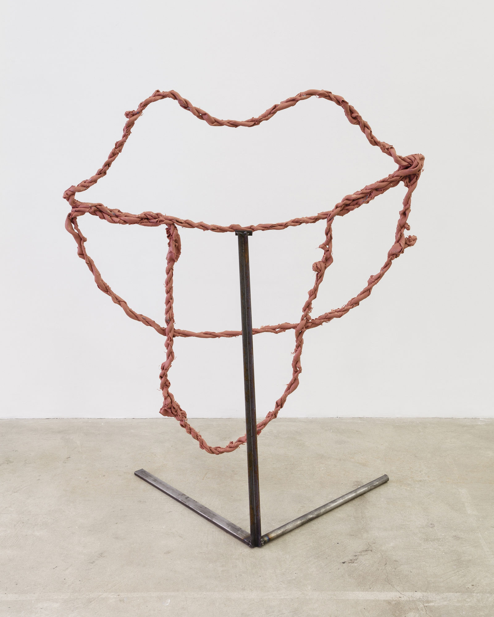 Lena Henke Galocher (becot), 2014 fiberglass, resin, pigment, steel 56 x 47 x 20 inches