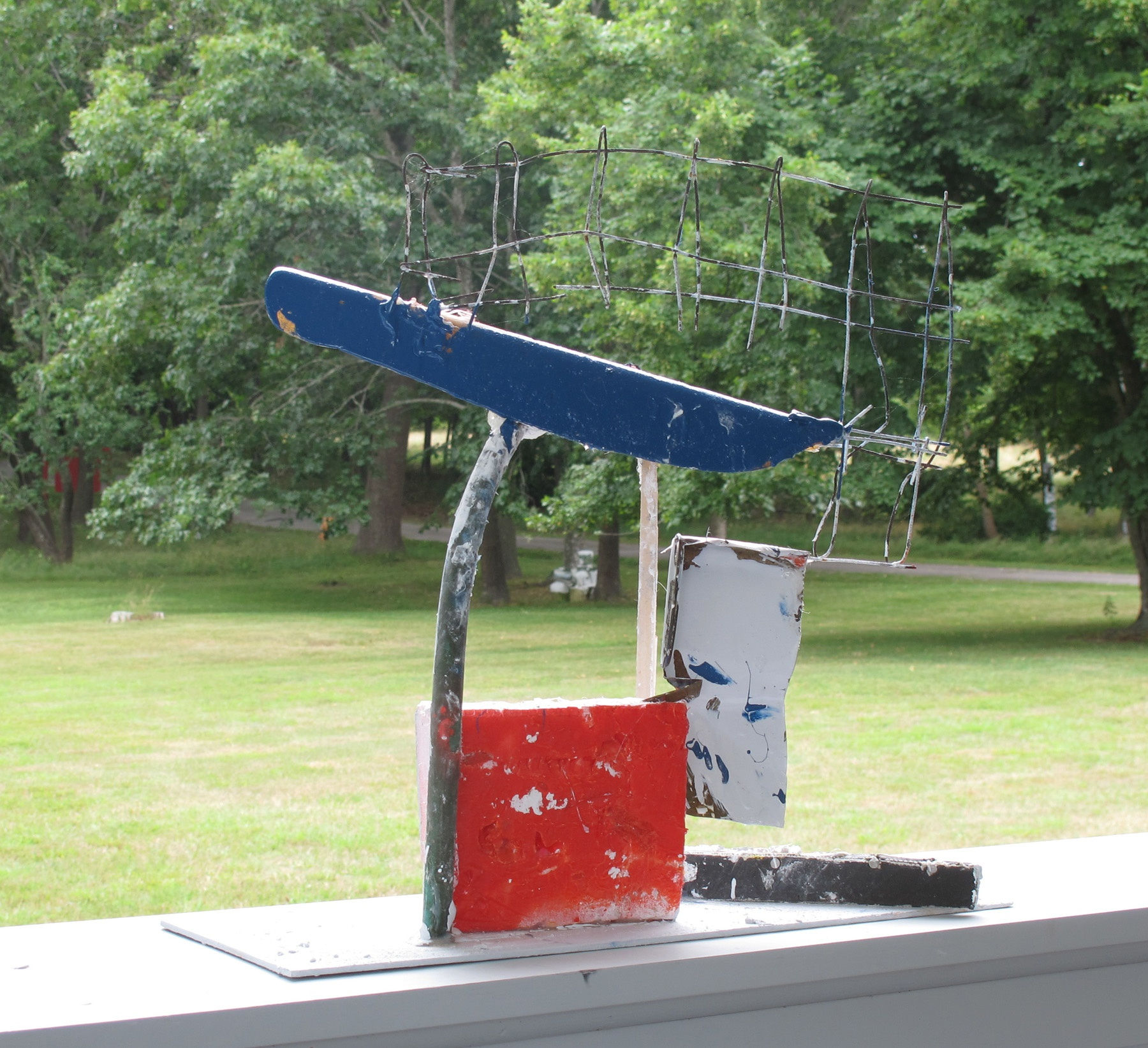 Eddie Martinez not yet titled, 2013 17 x 17 x 6 1/2 inches