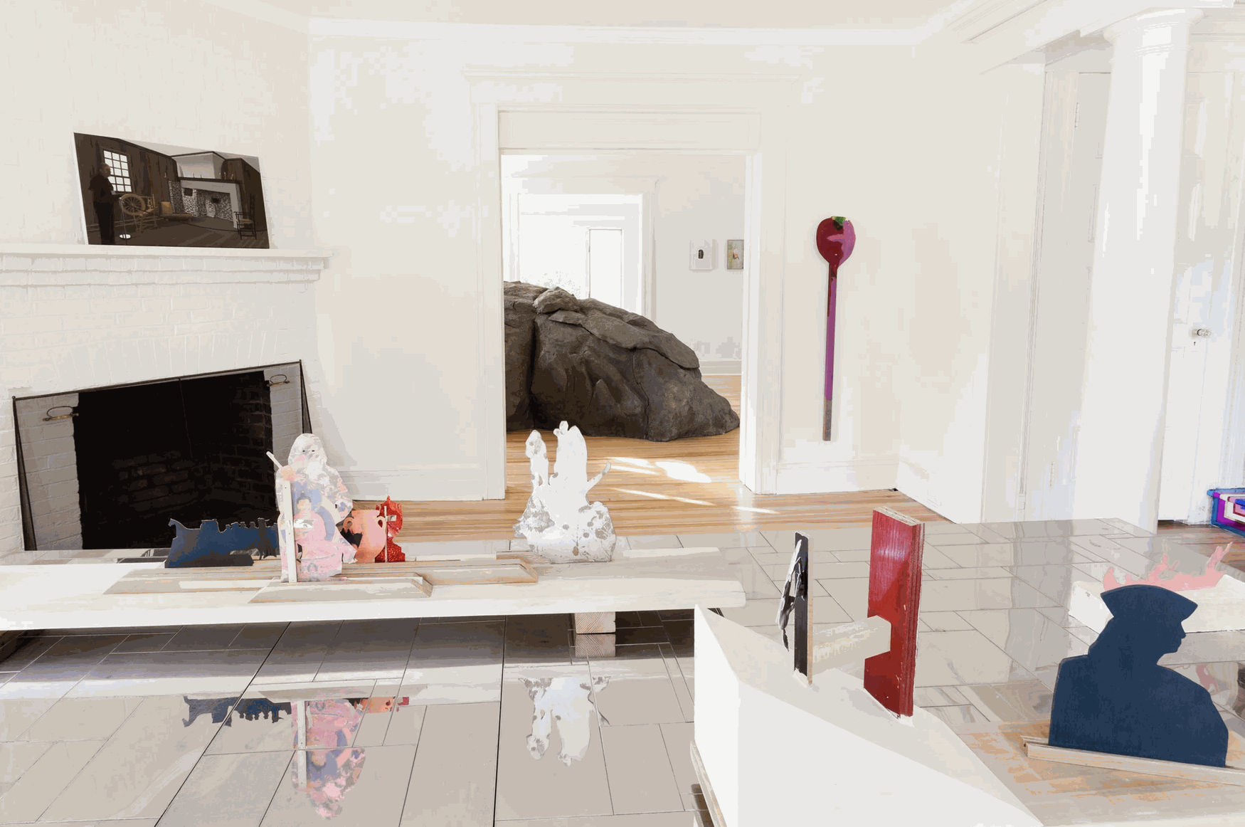 LAT. 41° 7' N., LONG. 72° 19' W, Installation View, 2013