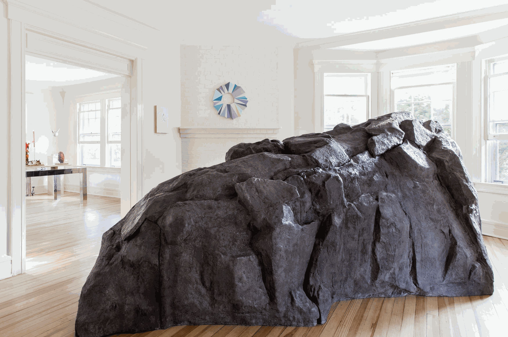 LAT. 41° 7' N., LONG. 72° 19' W, Installation View, 2013