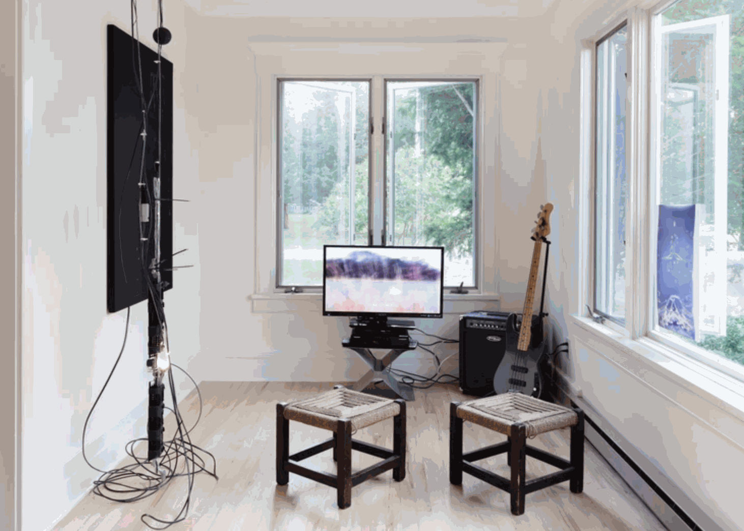 LAT. 41° 7' N., LONG. 72° 19' W, Installation View, 2013