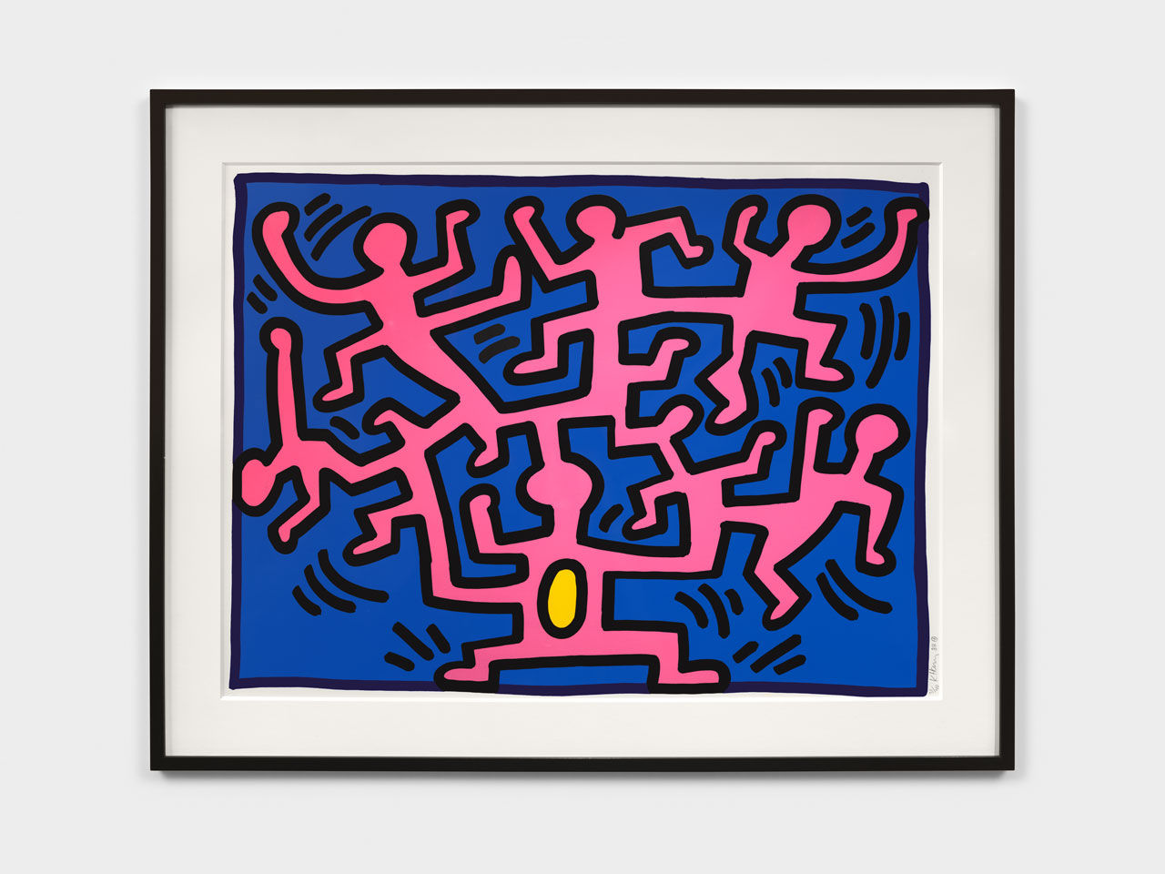Keith Haring Growing Suite, 1988 Screen print on Lenox Museum board 30 x 40 in: 76.2 x 101.6 cm 37 x 47 in; 94 x 119.4 cm (framed)
