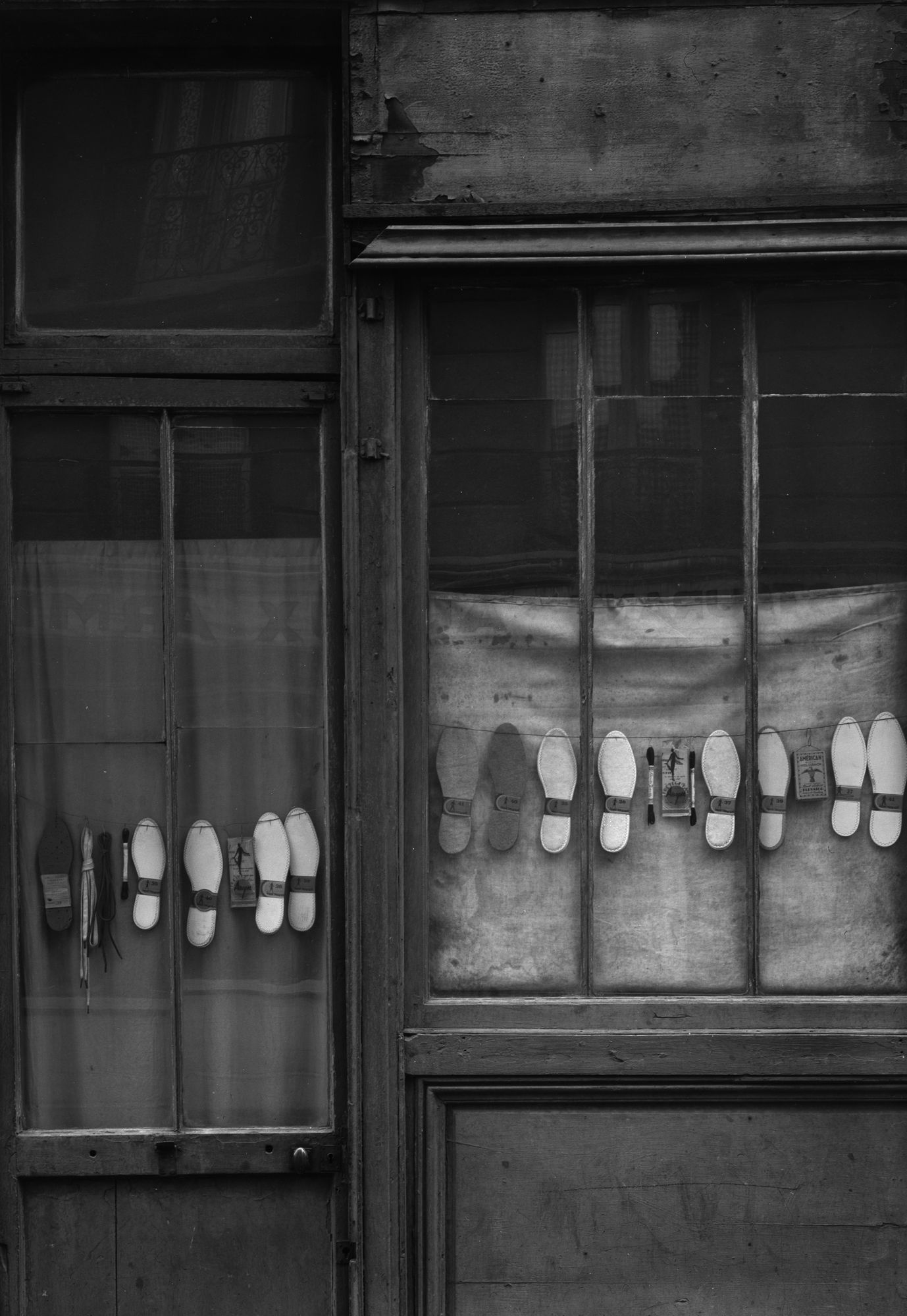 Shoes in Window, Paris, 1950