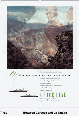 Tony Vázquez-Figueroa Between Caracas and La Guaira . (Original advertising published by Grace Line and based on a photograph taken by Robert Bagby) Fortune Magazine, 1948 2016 Archival Fine Art Print 109,9 x 80 cm