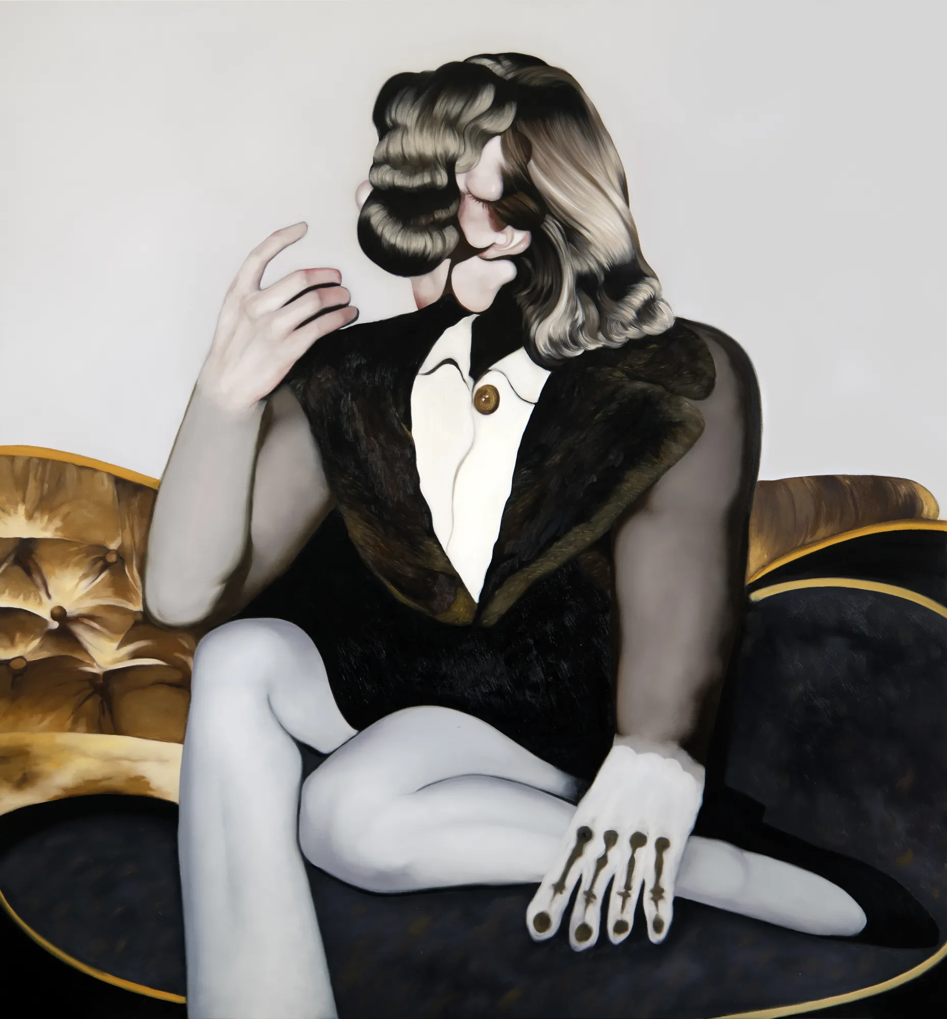 Slow loss, 2025, Oil on canvas, 150 × 140 cm