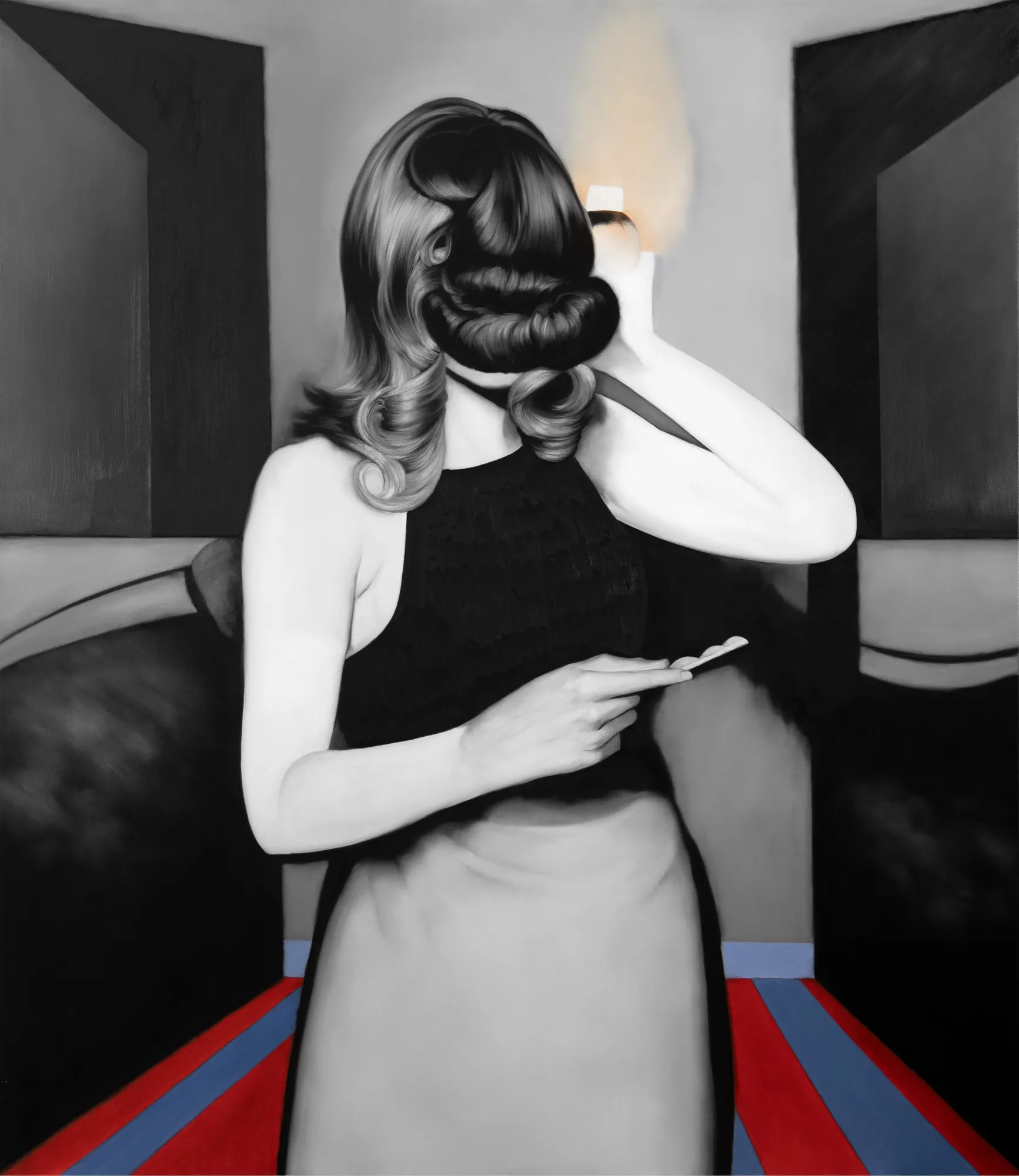 Polarization, 2025, Oil on canvas, 160 × 140 cm