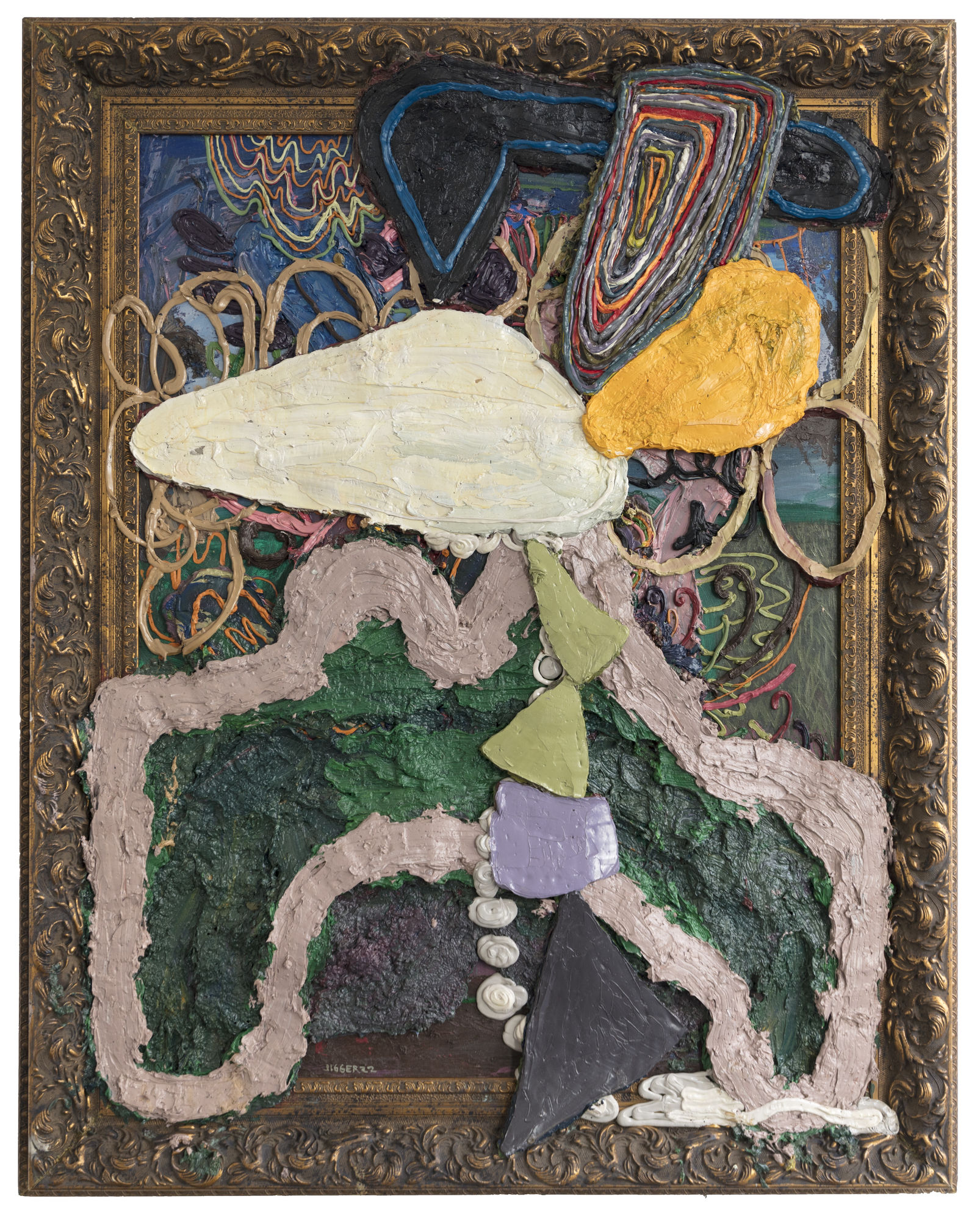 Jigger Cruz Primordial 2022 Oil on canvas 150 × 120 cm