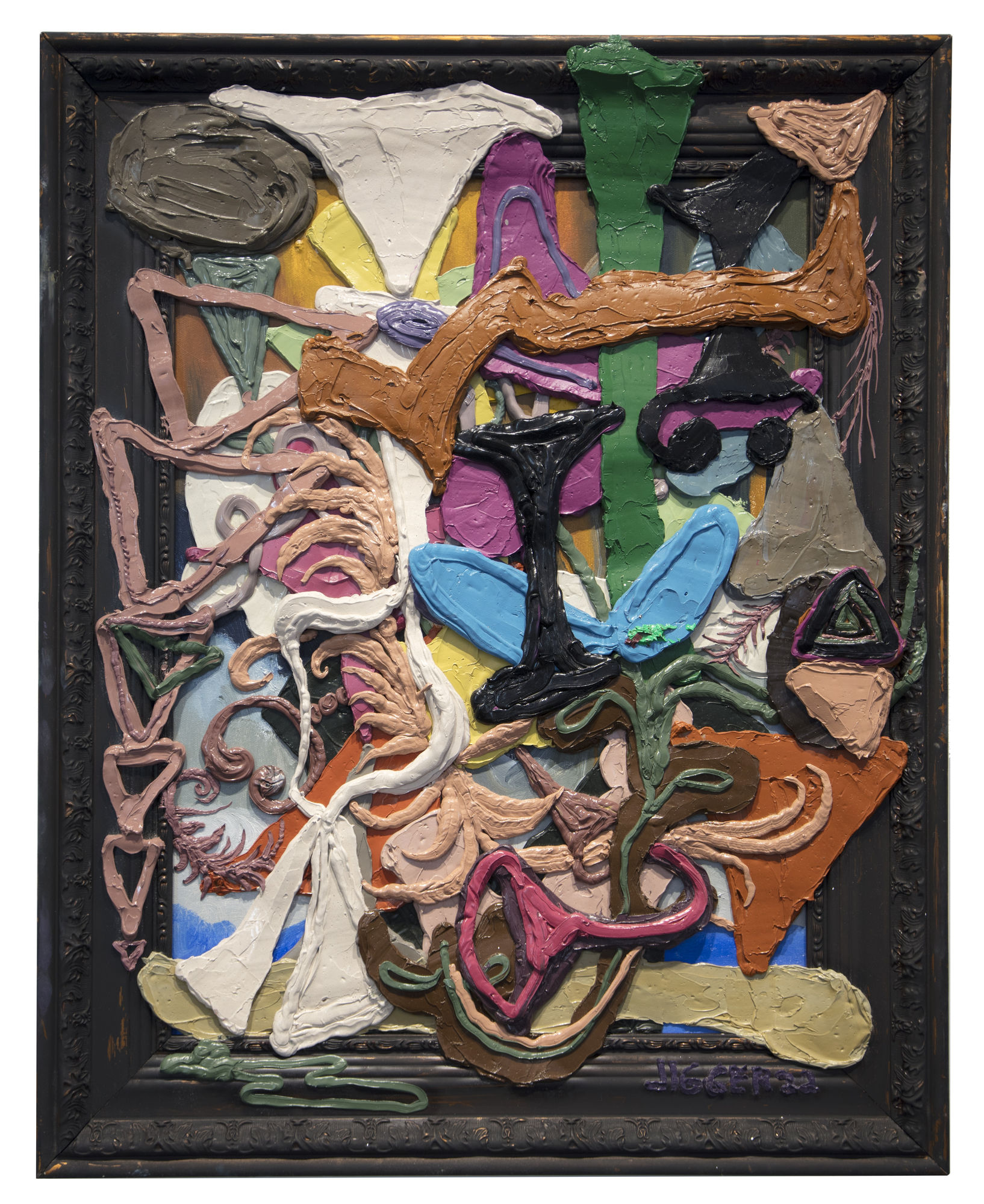 Jigger Cruz Rhythm Pause 2022 Oil on canvas 78,5 × 63,2 cm