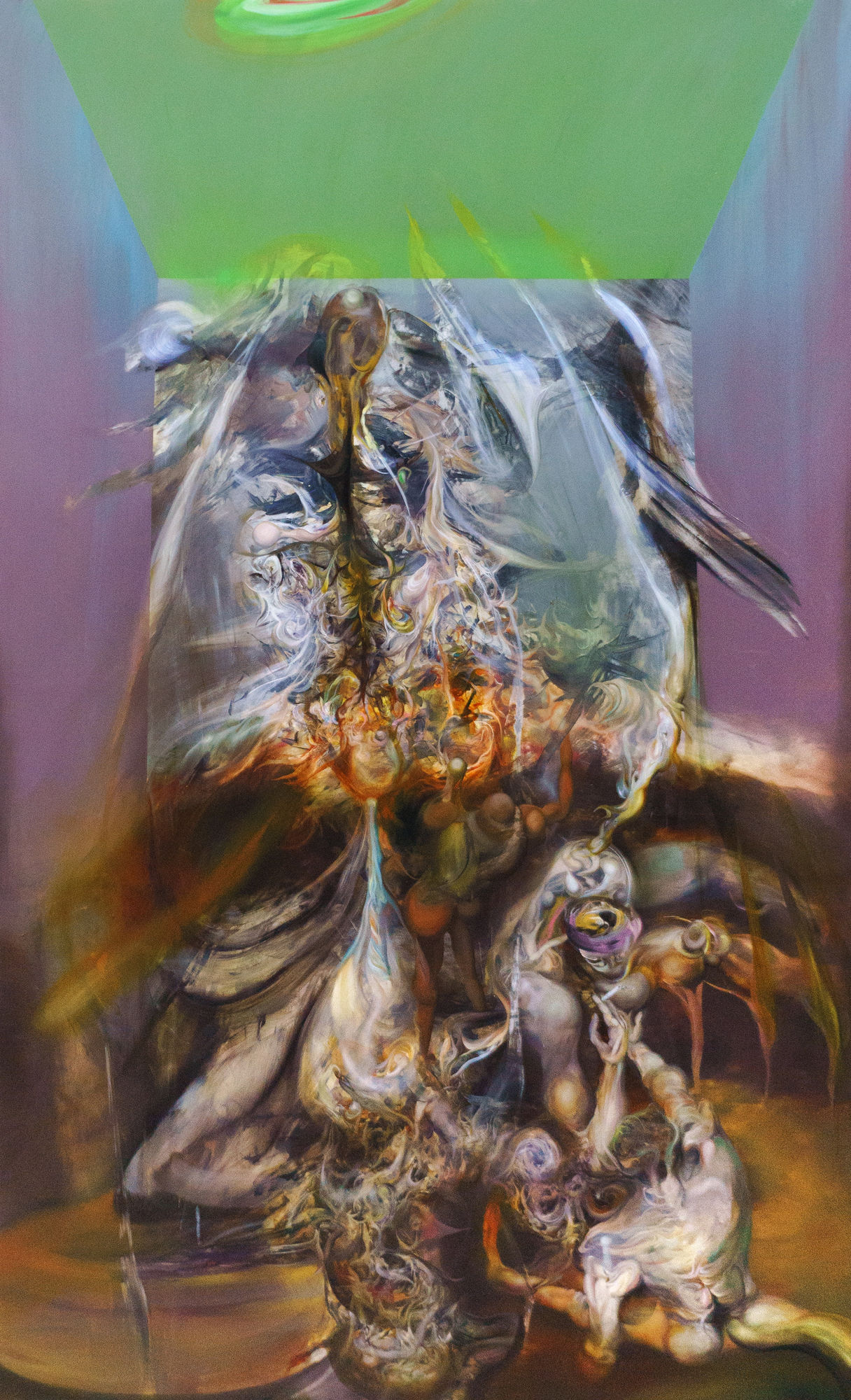 Ruben Pang The End of School 2020 Oil, alkyd, acrylic and synthetic varnish on aluminum composite panel