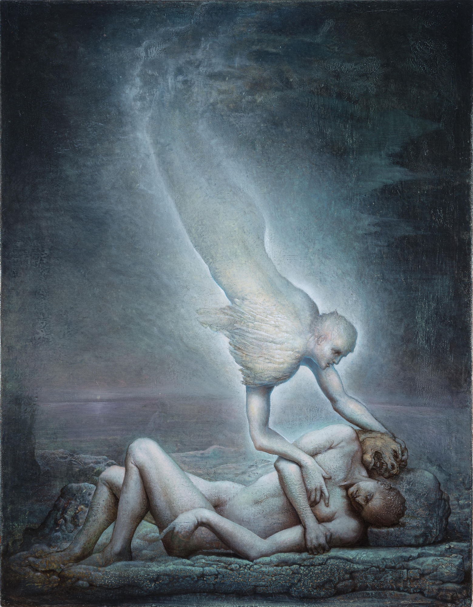 Agostino Arrivabene La bestia 2023 Oil on board 68 × 53 cm