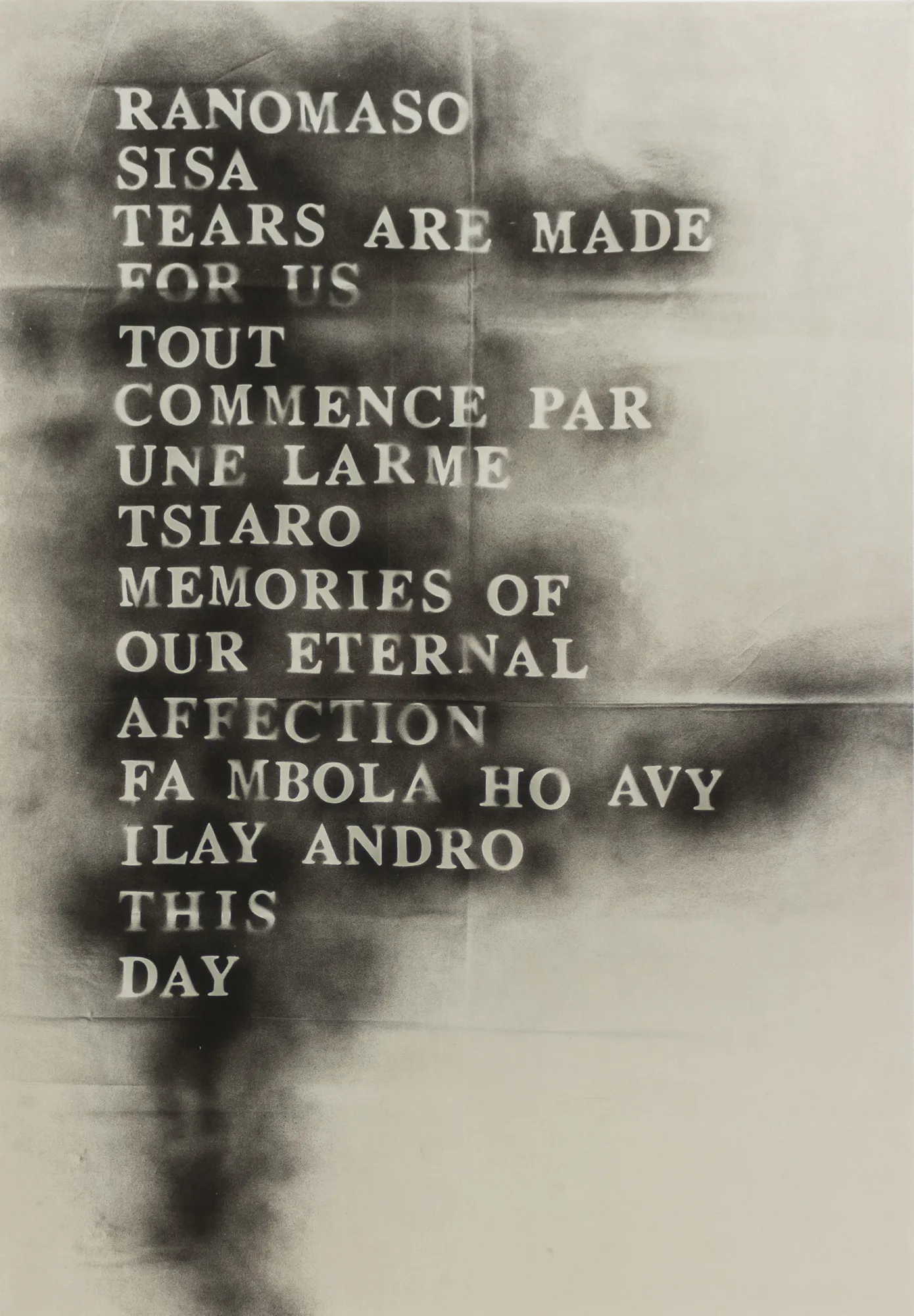 Joël Andrianomearisoa, Black Poems, 2021