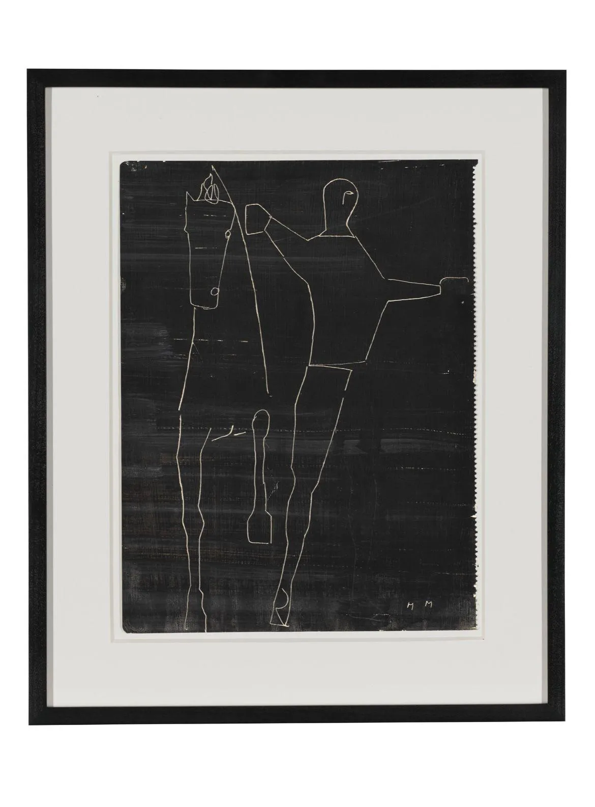 Marino Marini ( Pistoia 1901 - Viareggio 1980 ) , Cavallo e Cavaliere , 1946