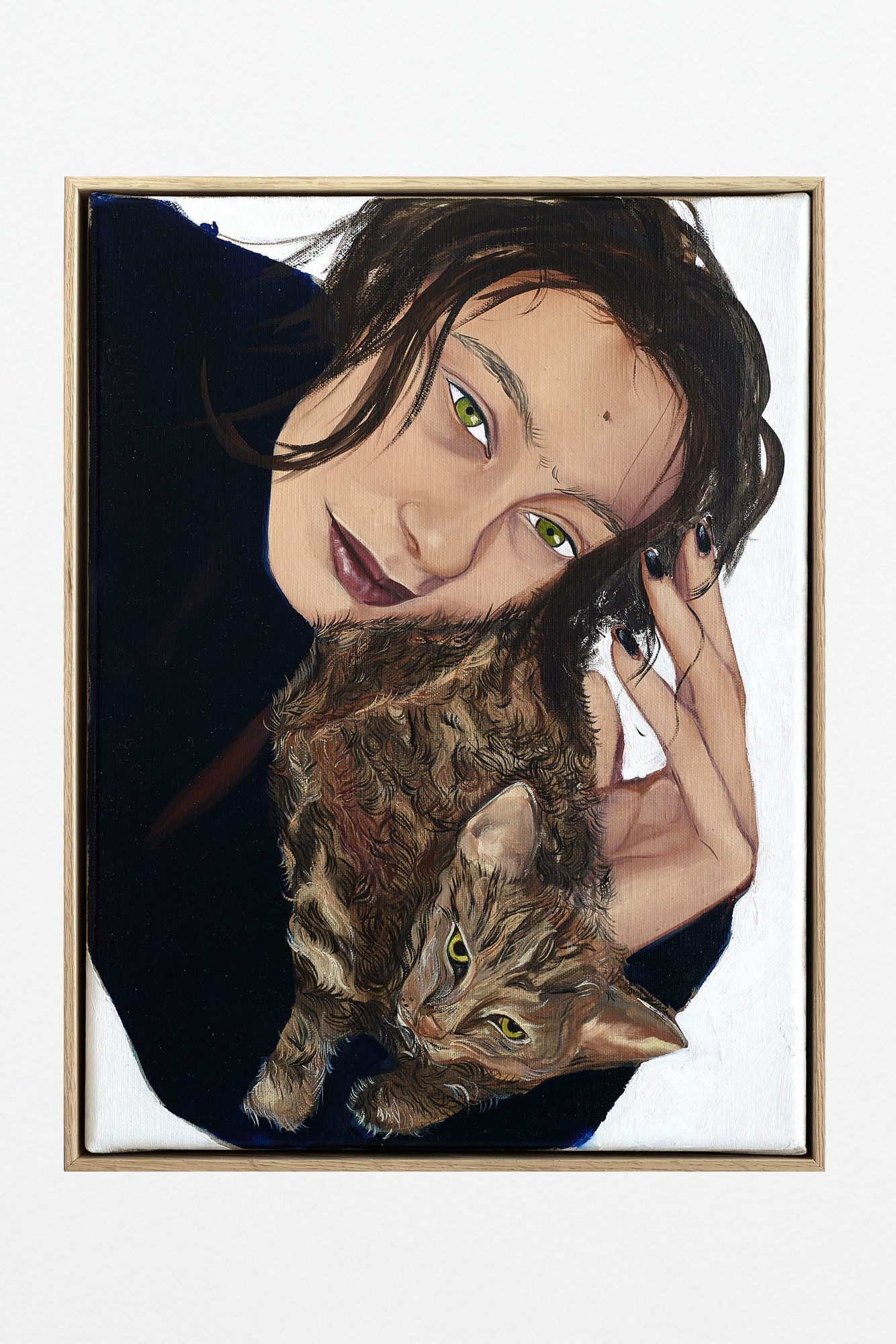 Apolonia Sokol Me & Minoy, 2025 Oil on canvas 41 x 31 cm