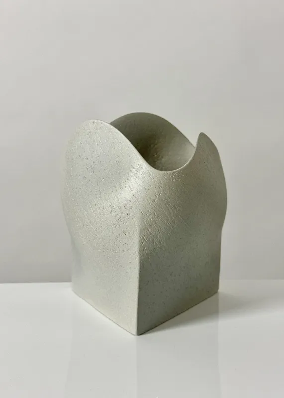 Ashraf Hanna, 20. Grey undulating vessel with triangular base