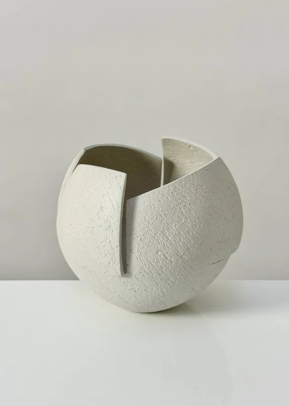Ashraf Hanna, 11. Grey cut and altered pinch pot II