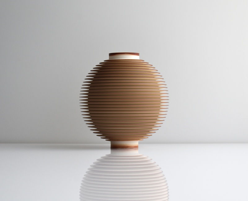 Nicholas Lees, Large Rust Orange Orbit