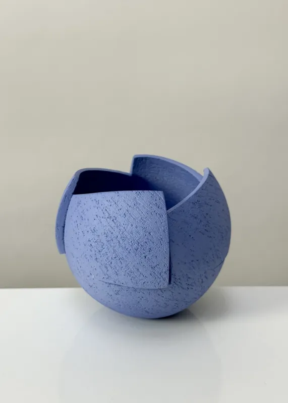 Ashraf Hanna, 7. Blue purple cut and altered pinch pot