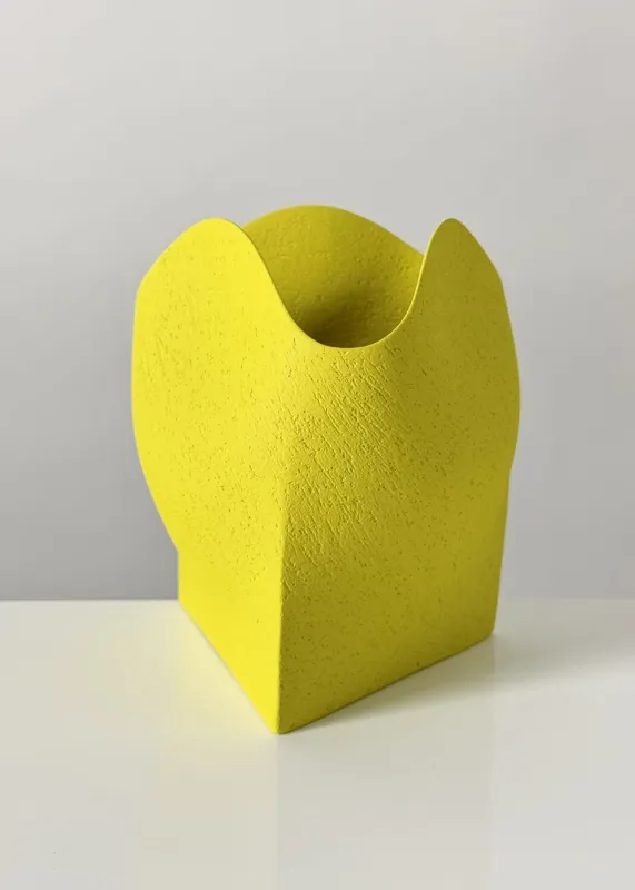 Ashraf Hanna, 19. Yellow undulating vessel with triangular base