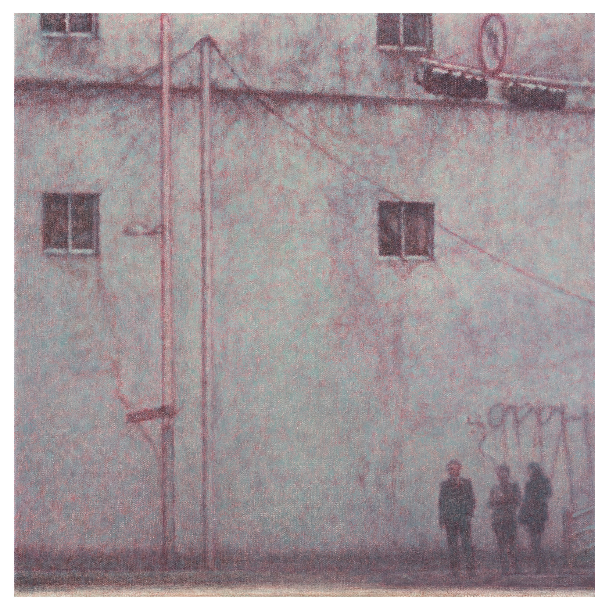 벽 앞 1 In front of a Wall 1 2020 40 x 40 cm Oil on canvas