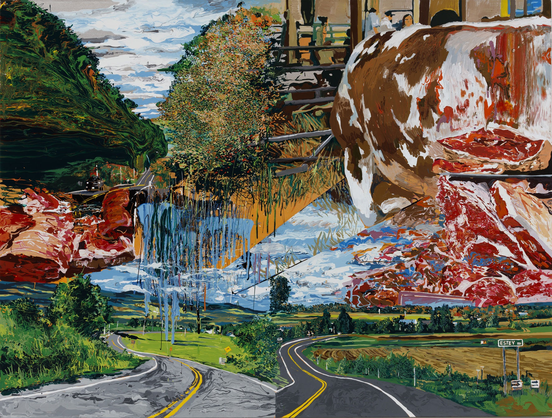 The Great New York State Fair 2014 Enamel and acrylic on canvas 127x167 cm