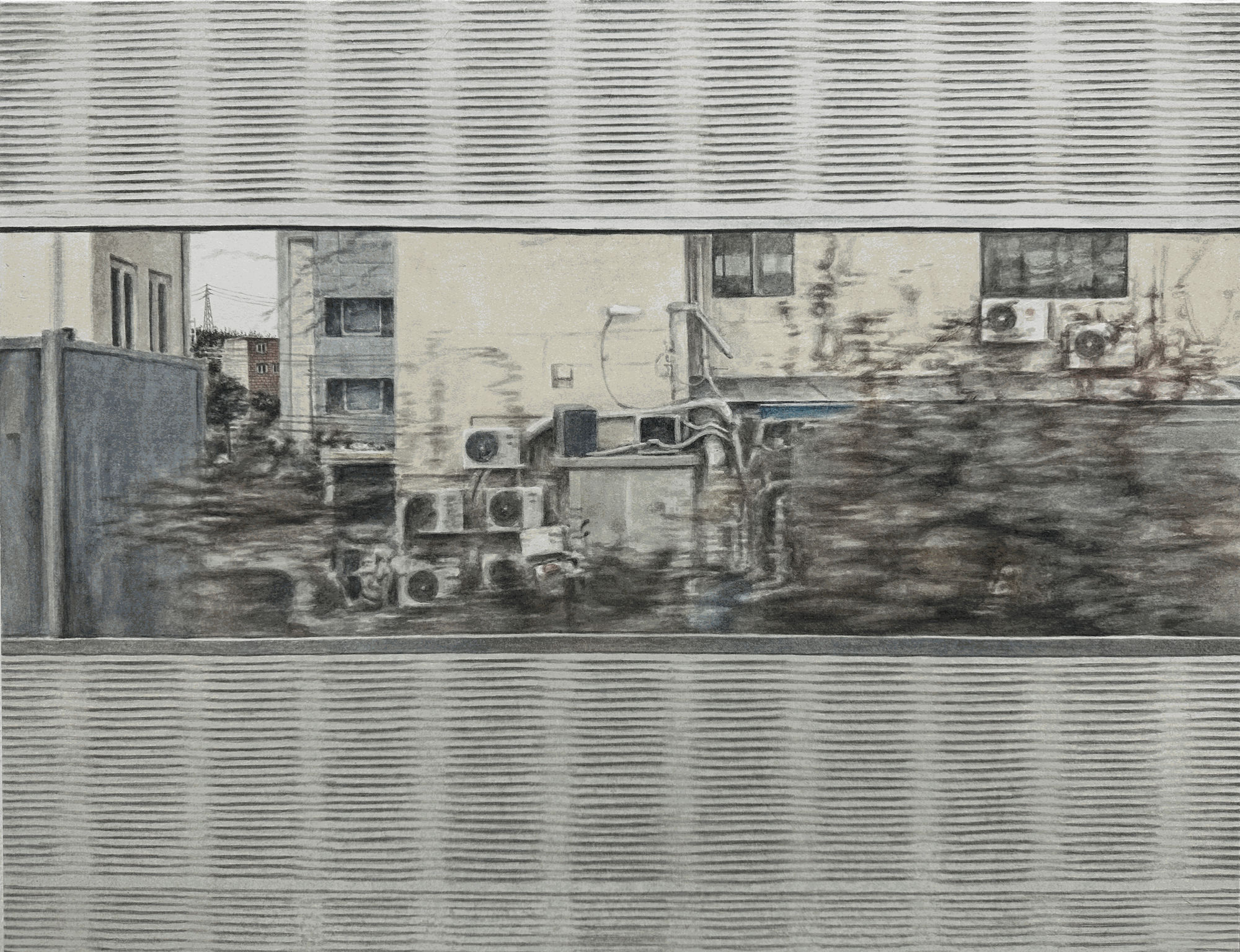 조소윤 우리 열차는 출발해서1 2023 50x65cm 장지에 채색