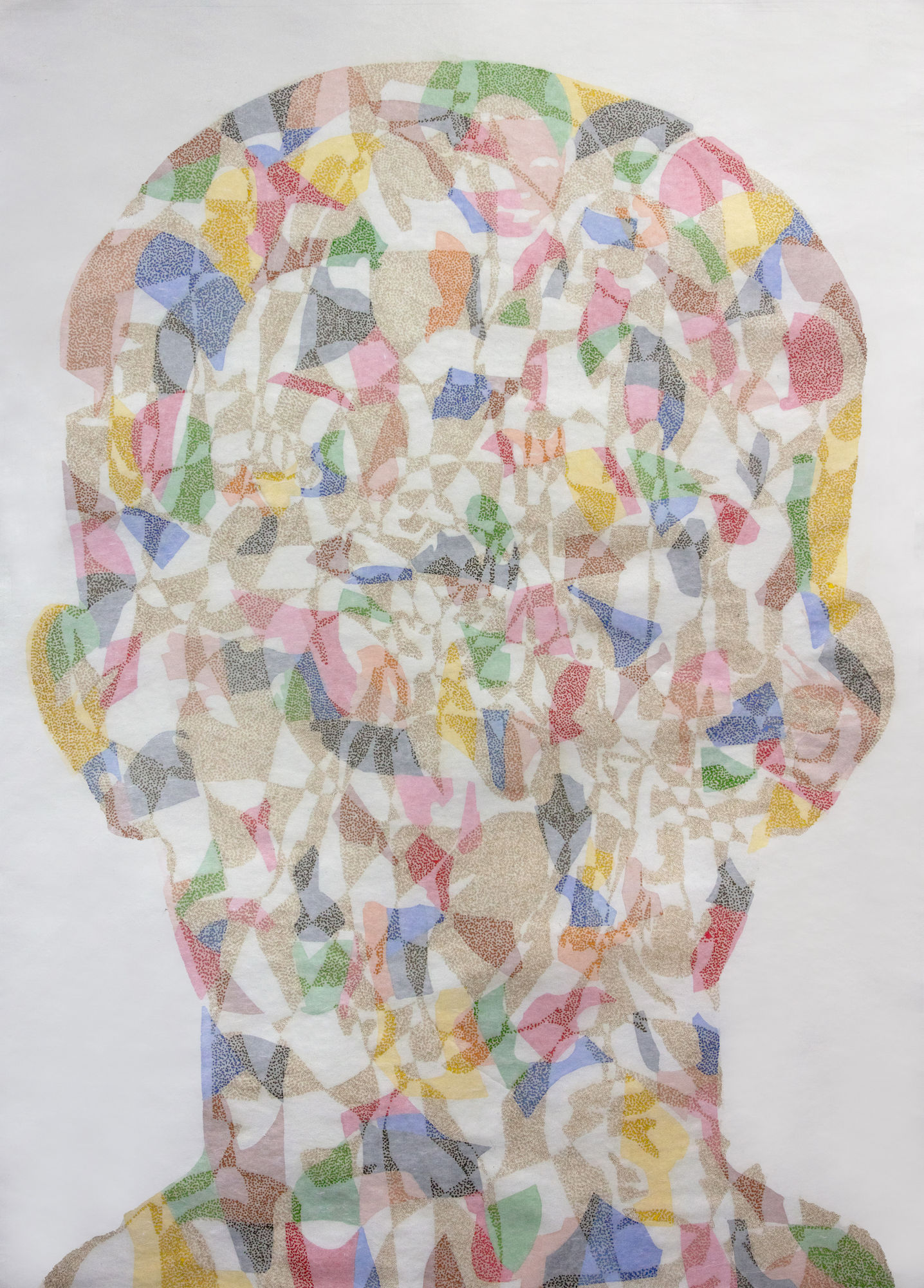 All kinds of things025-1 2025 140 x 180cm Incense, Mixed media on hanji paper