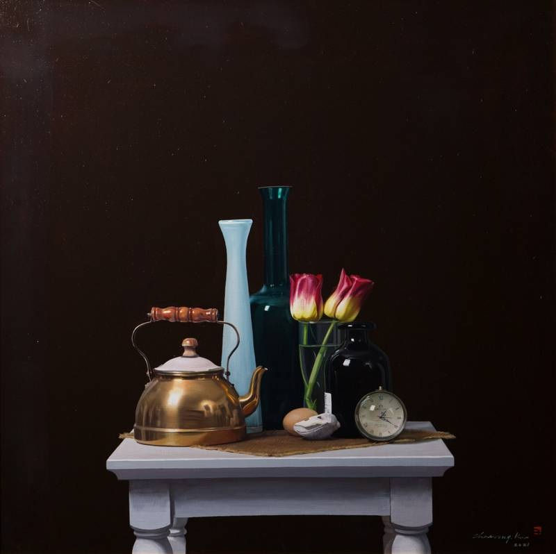 주전자 있는 정물 2021 Oil on canvas 100x100cm