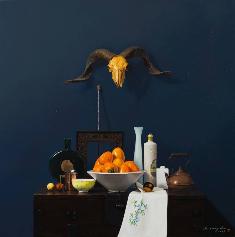 Deep autumn 2024 Oil on canvas 120x120cm