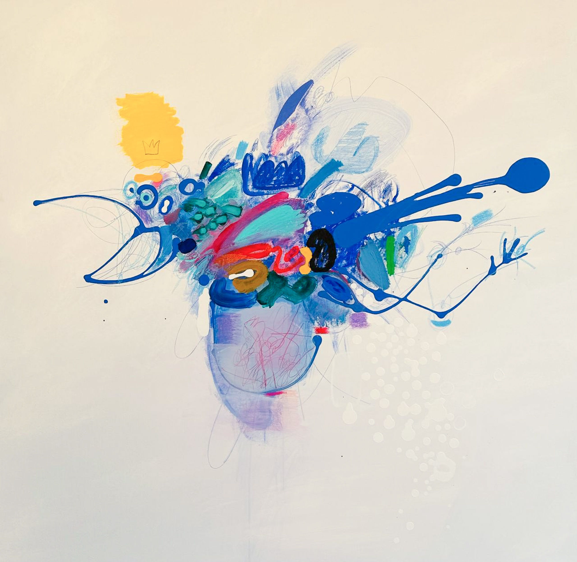 Gayane Avetisyan, Dreams 2, 2023 Oil and acrylic on canvas, 140 x 140 cm