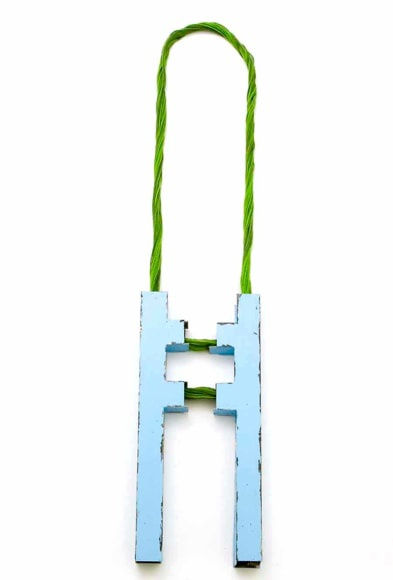 Blue/green- double, necklace, 2007