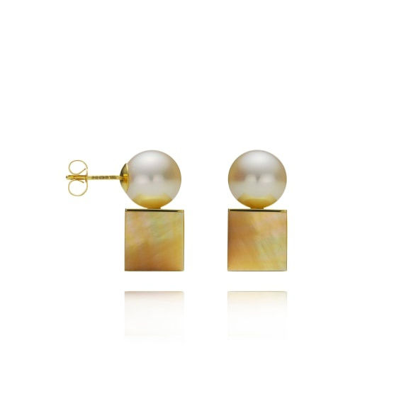 Melanie Georgacopoulos, Cube Stud Earrings