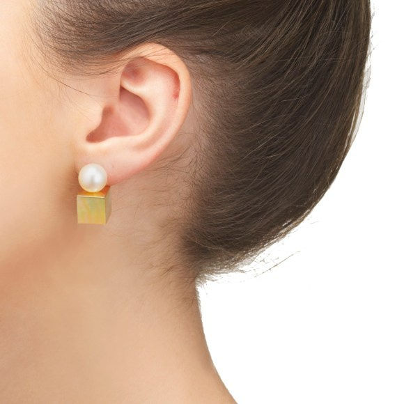 Melanie Georgacopoulos, Cube Stud Earrings