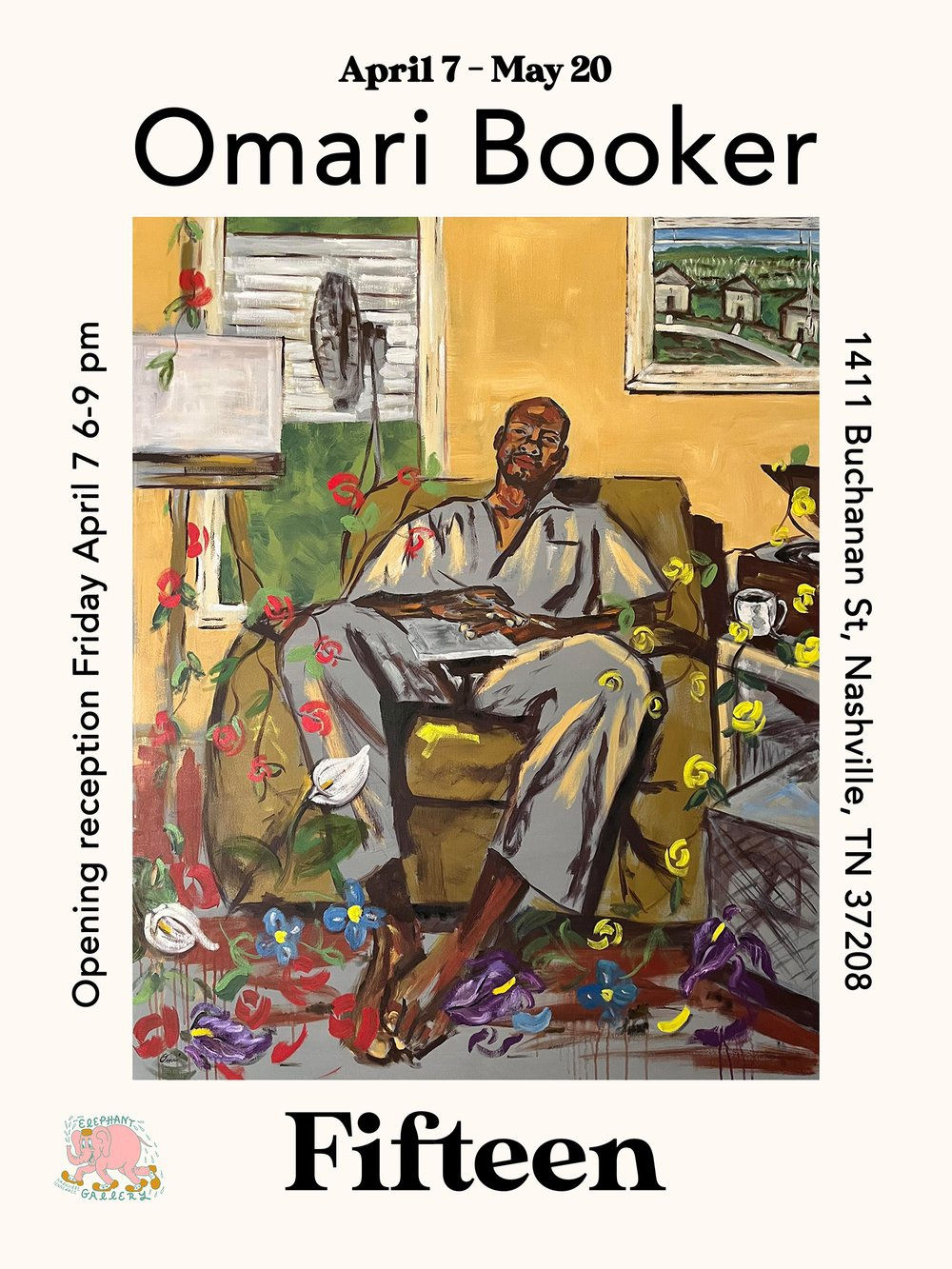 Omari Booker "Fifteen" April 7 - May 20, 2023