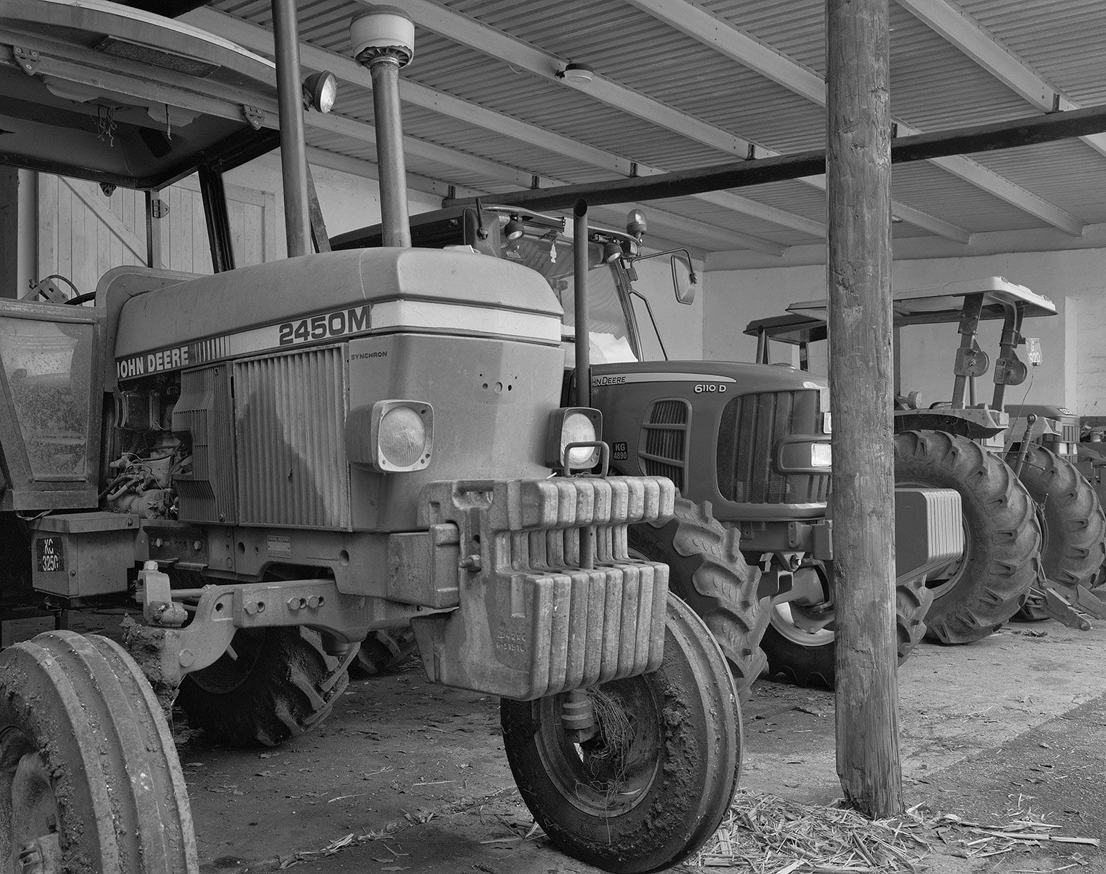 Tractor Yard, Brighton Farm, St. George, Barbados, 2016 Selenium Toned Silver Gelatin Print, 20x24" Archival Pigment Print on Moab Entrada Rag, 17x21" Edition of Three