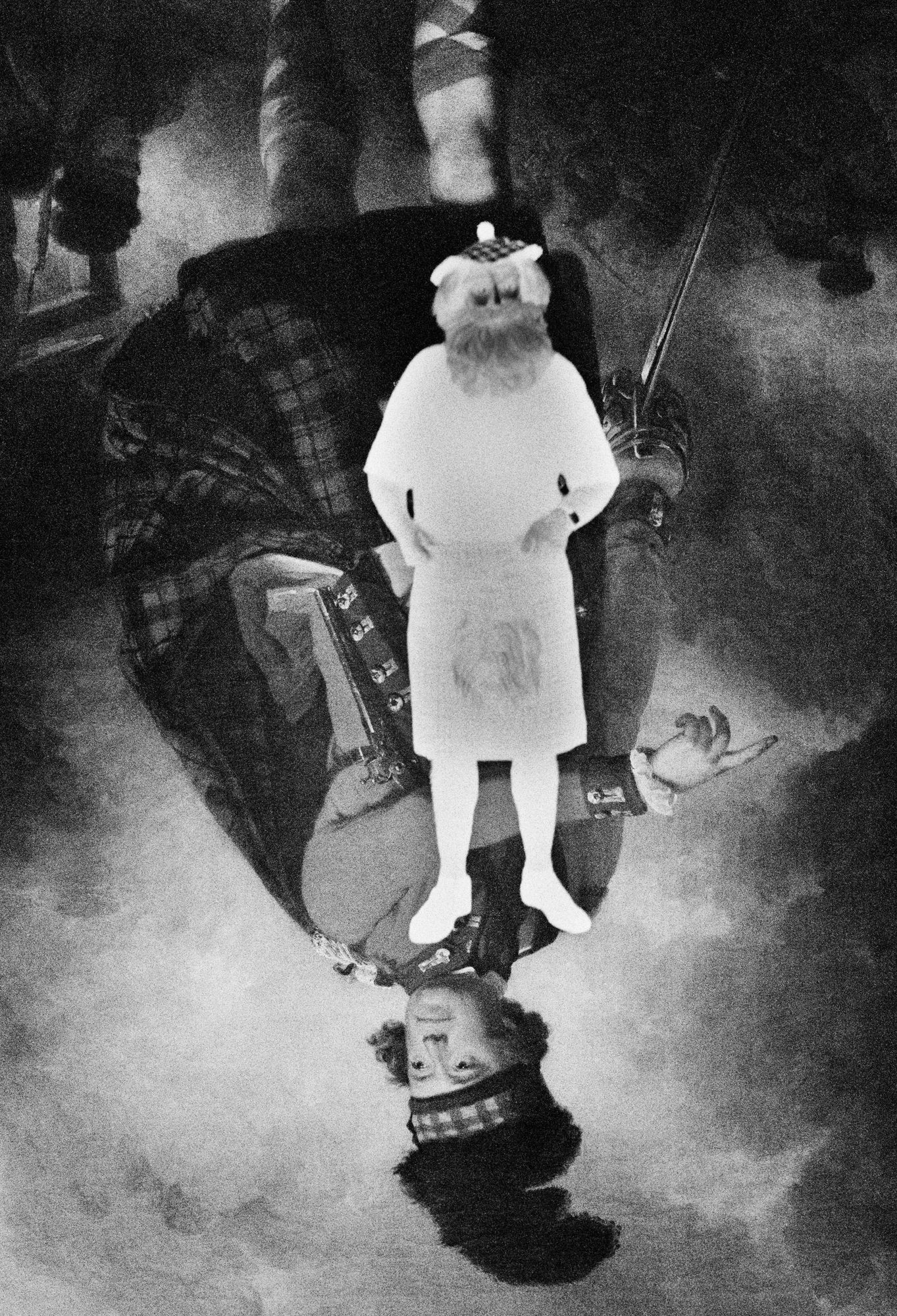 Hugh Montgomerie/Scottish Costume Double Exposure, Scotland, 2013 Archival Pigment Print on Hahnemuhle Photo Rag , 21x17" Edition of Three