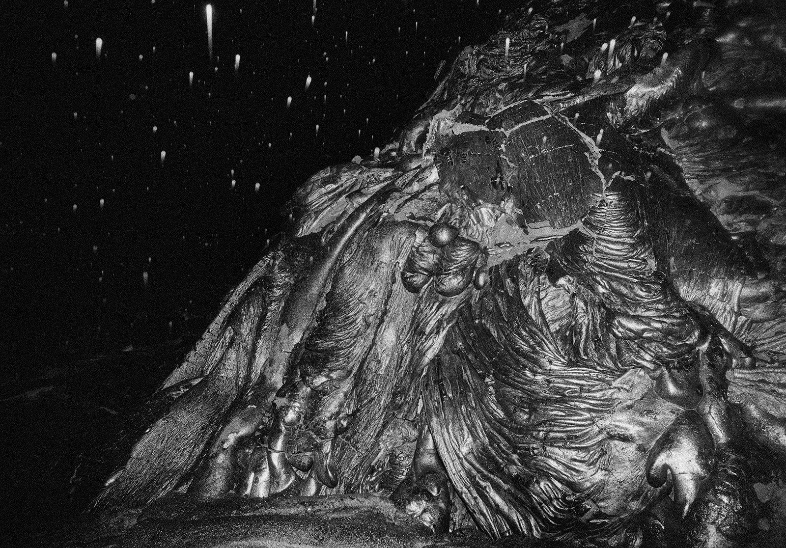 Night Lava, Hawai'i, 2005 Archival Pigment Print on Hahnemuhle Photo Rag, 17x21" Edition of Three