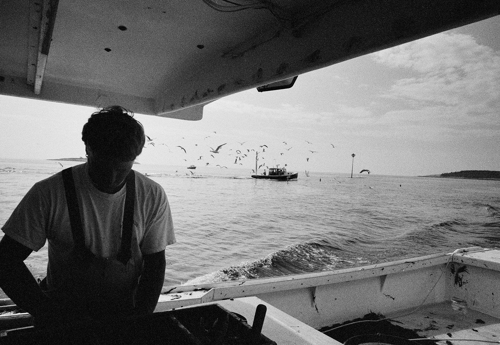 Stern Man, Working Girl, Boothbay, Maine, 2004 Archival Pigment Print on Hahnemuhle Photo Rag, 17x21" Edition of Three