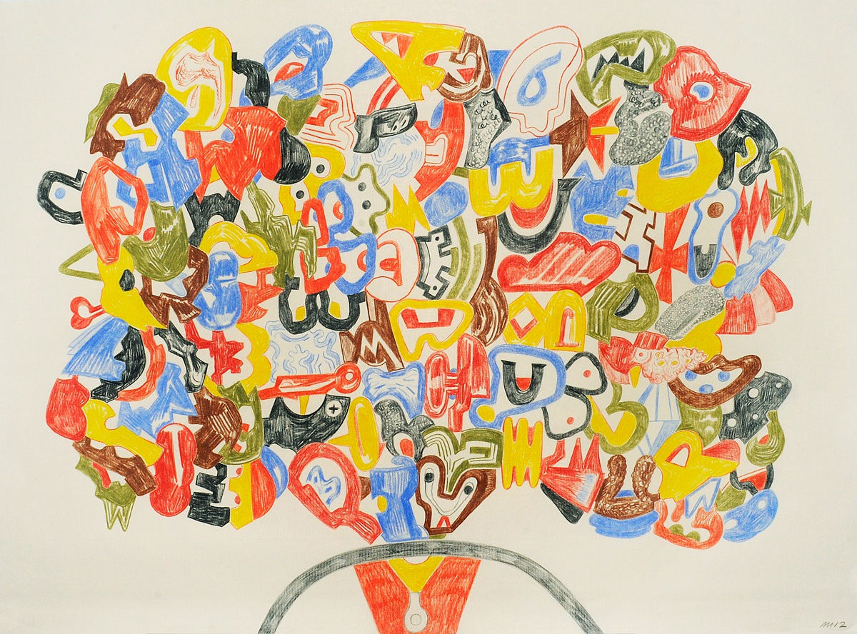 A Complicated Man, Color Pencil on Paper, 22x30", 2012