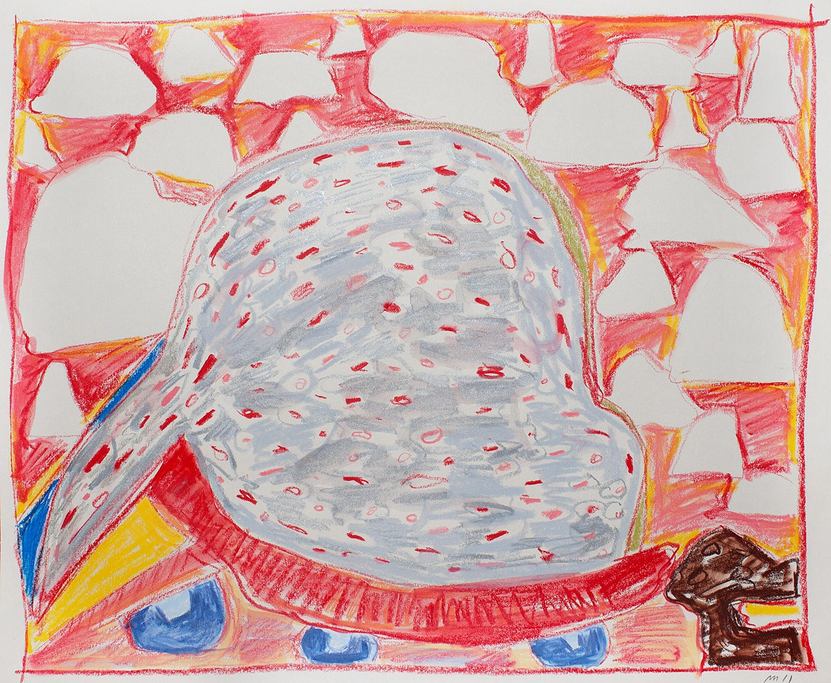 Untitled, Crayon on Paper, 14x16", 2011