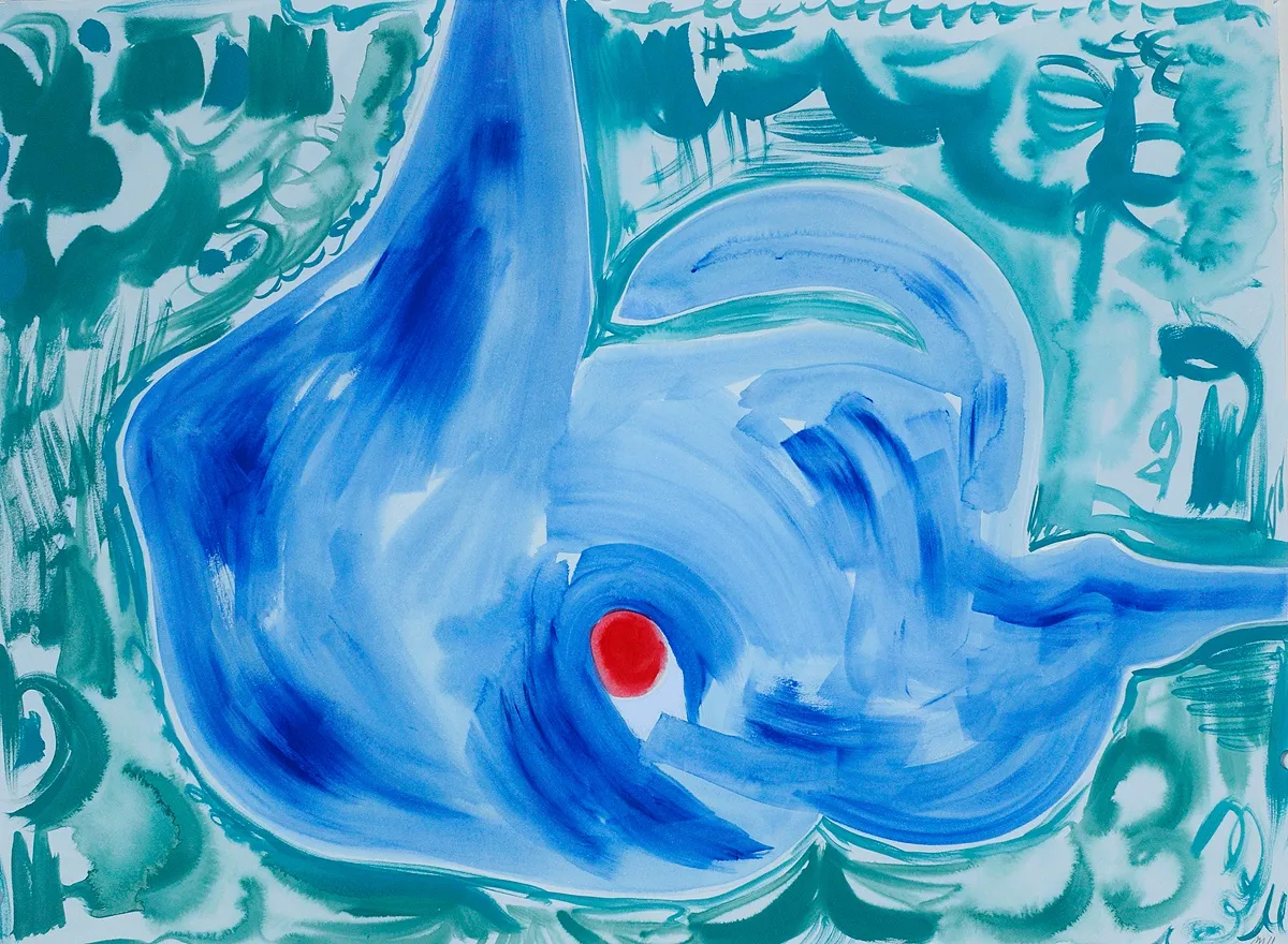Untitled, Gouache on Paper, 22x30", 2011