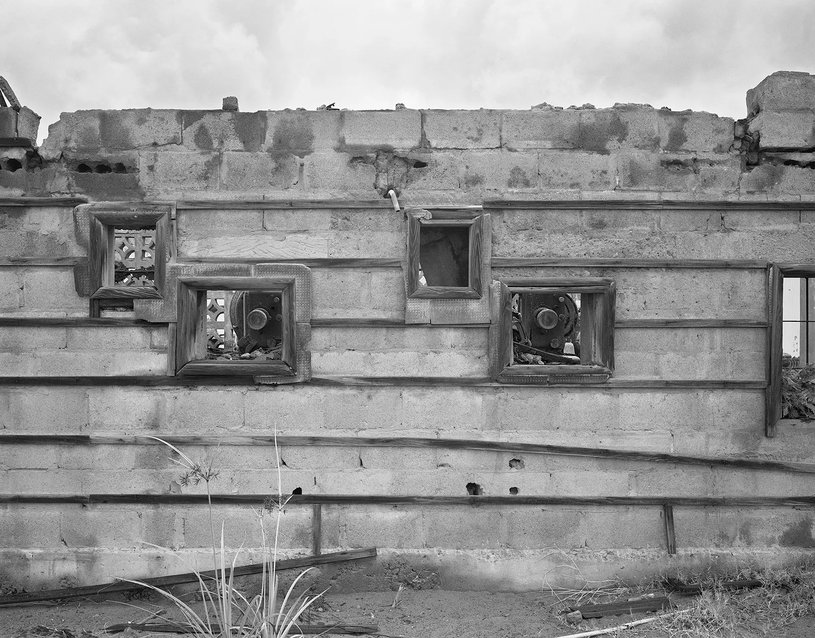 Shamrock Cinema, Exclusion Zone, Plymouth, Montserrat, 2016 Selenium Toned Silver Gelatin Print, 16x20" Edition of Three