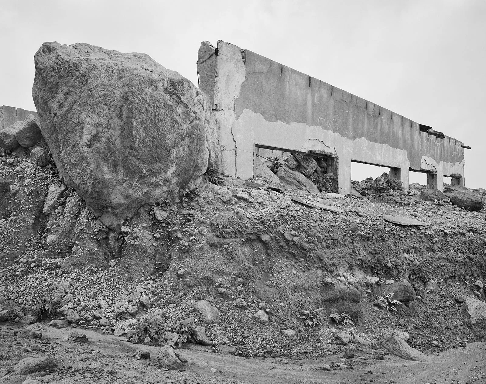 Exclusion Zone, Plymouth, Montserrat, 2016 Selenium Toned Silver Gelatin Print, 16x20" Edition of Three