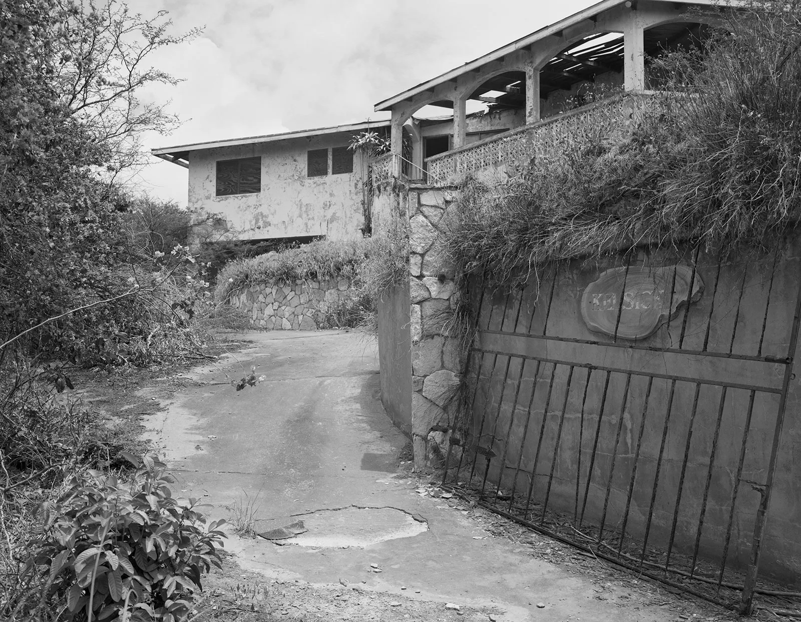 Abandoned House, Richmond Hill, Montserrat, 2016 Selenium Toned Silver Gelatin Print, 20x16" Edition of Three